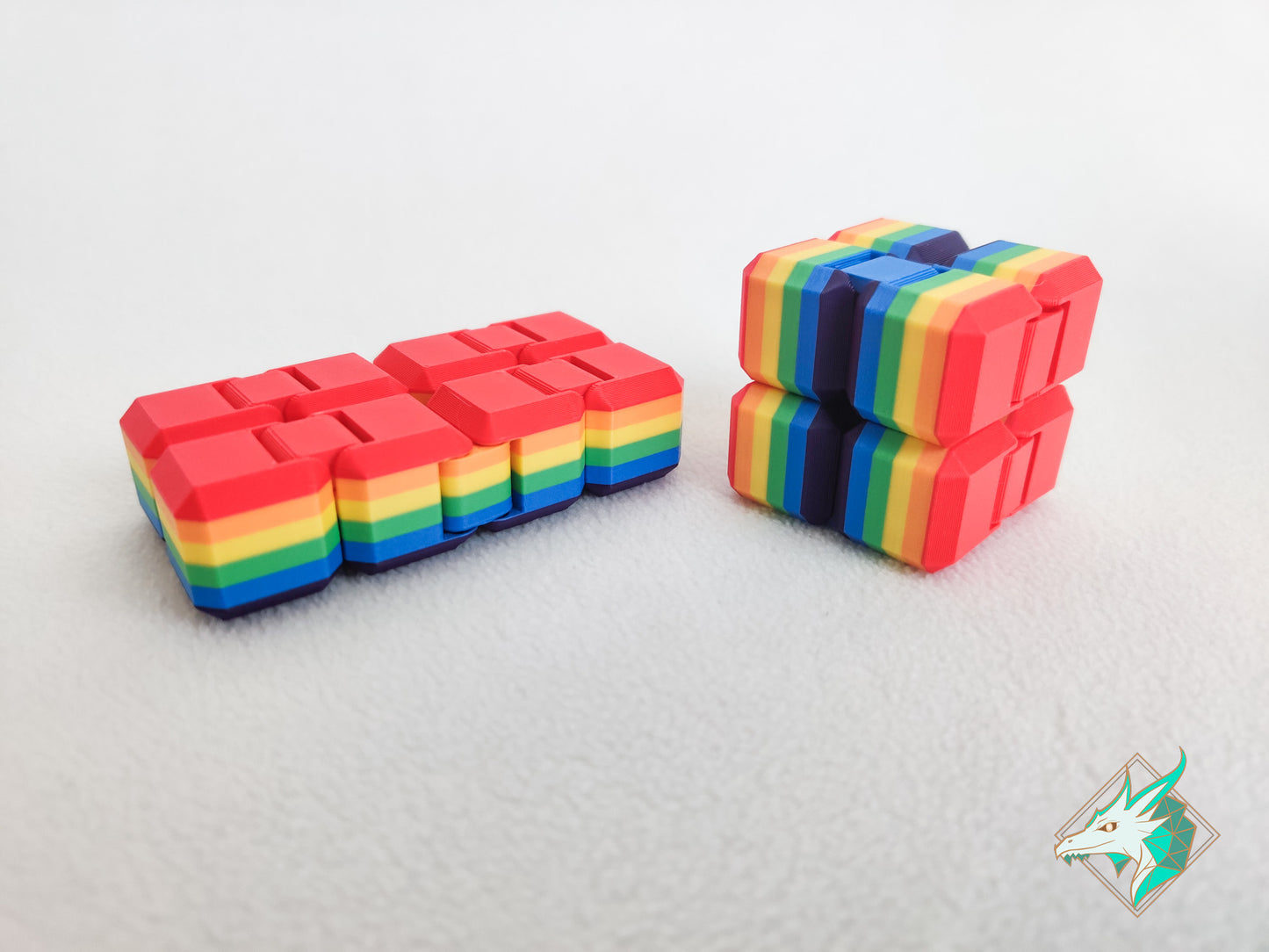Pride flag Infinity Fidget Cube