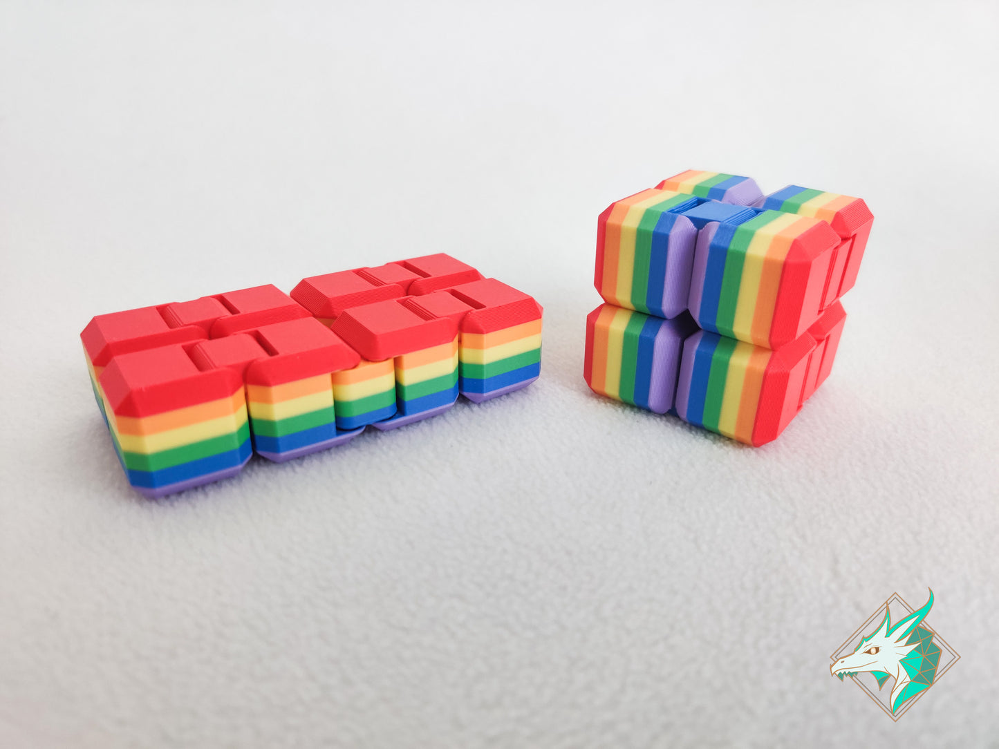 Pride flag Infinity Fidget Cube