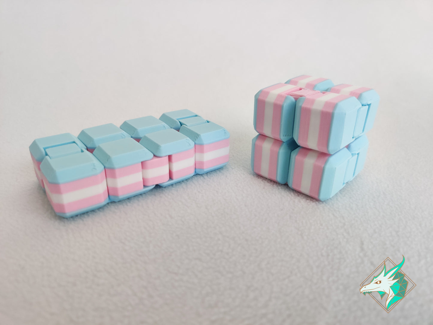 Pride flag Infinity Fidget Cube
