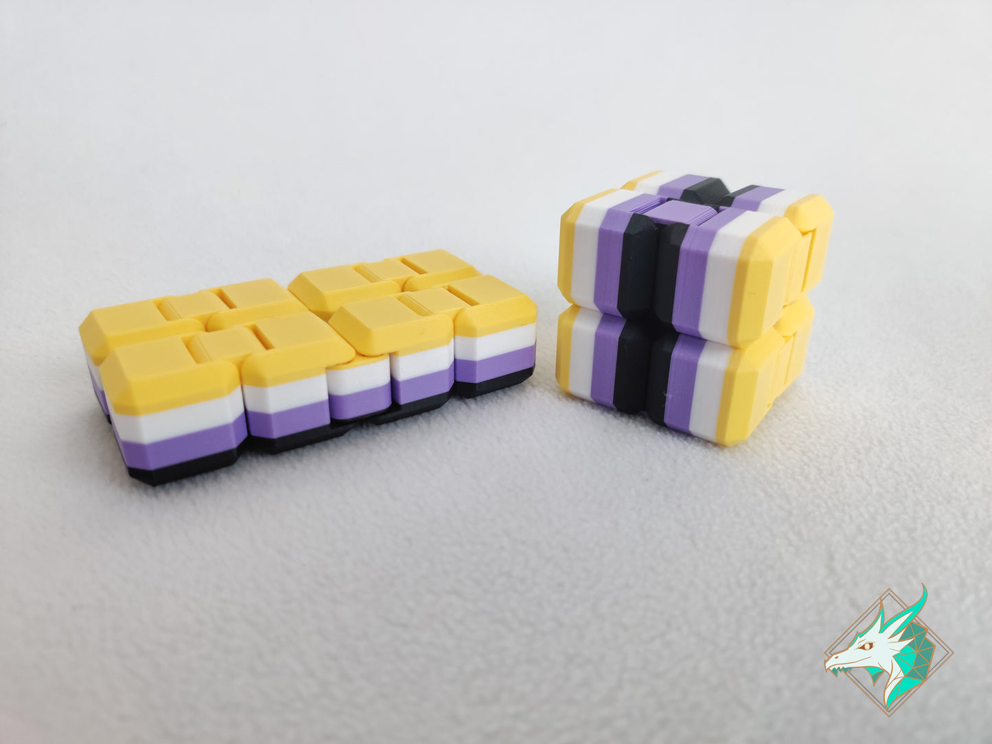 Pride flag Infinity Fidget Cube