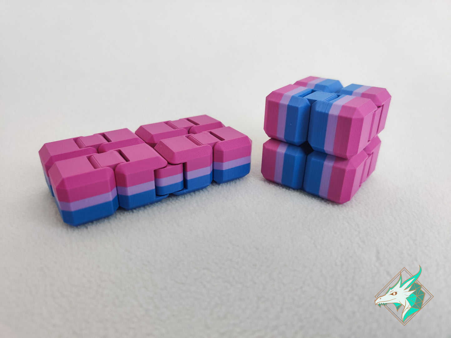 Pride flag Infinity Fidget Cube
