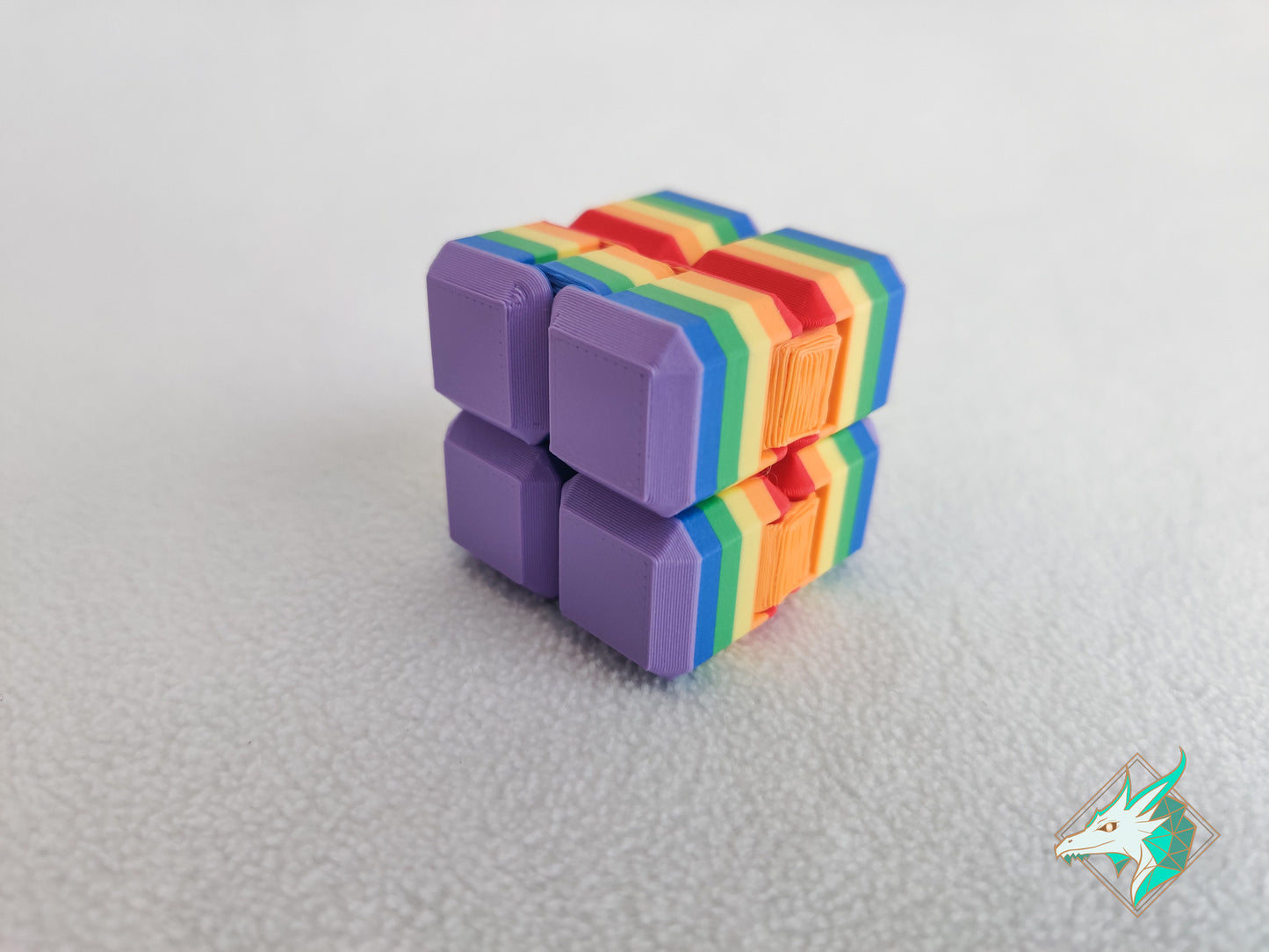 Pride flag Infinity Fidget Cube