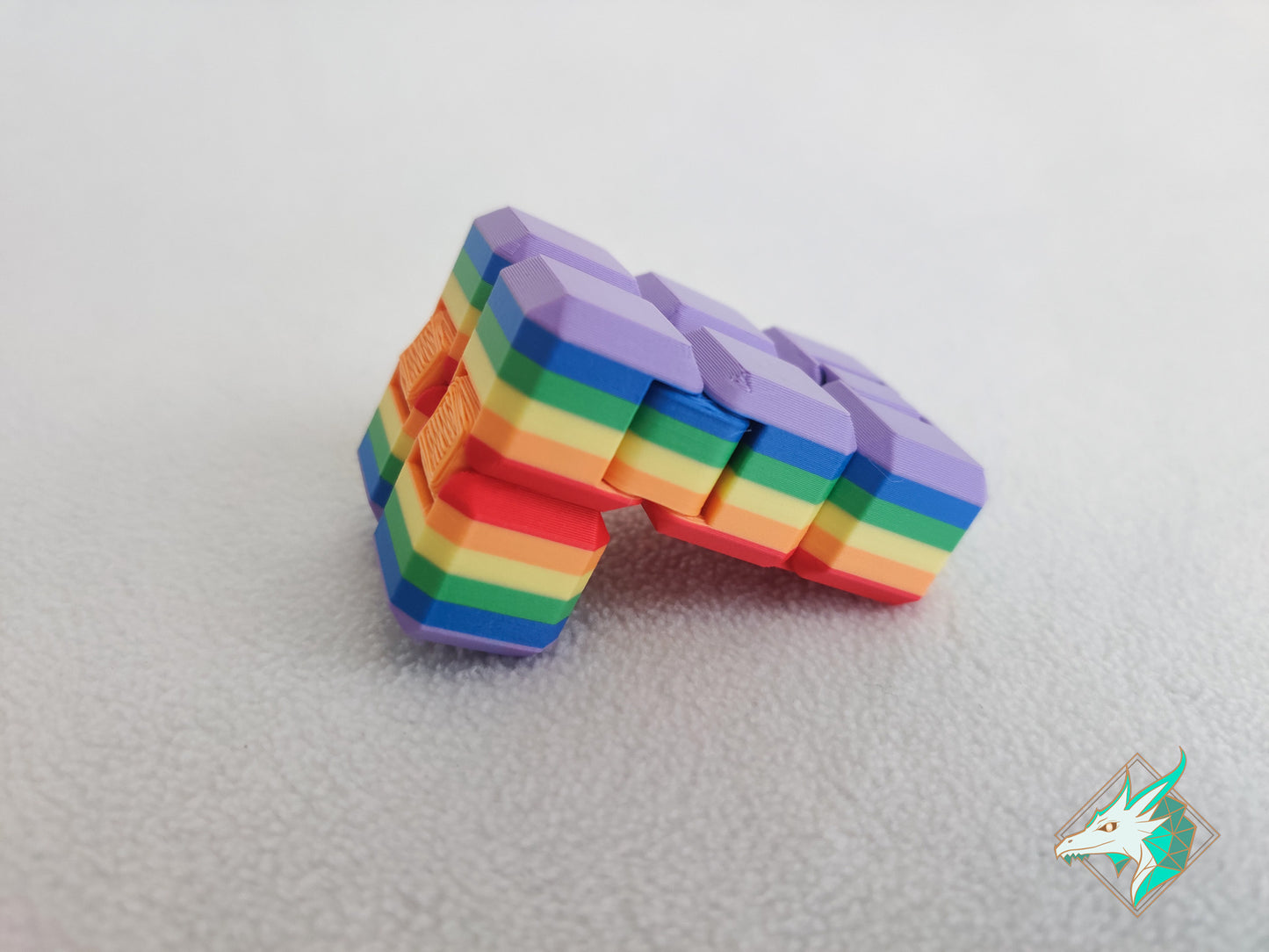 Pride flag Infinity Fidget Cube