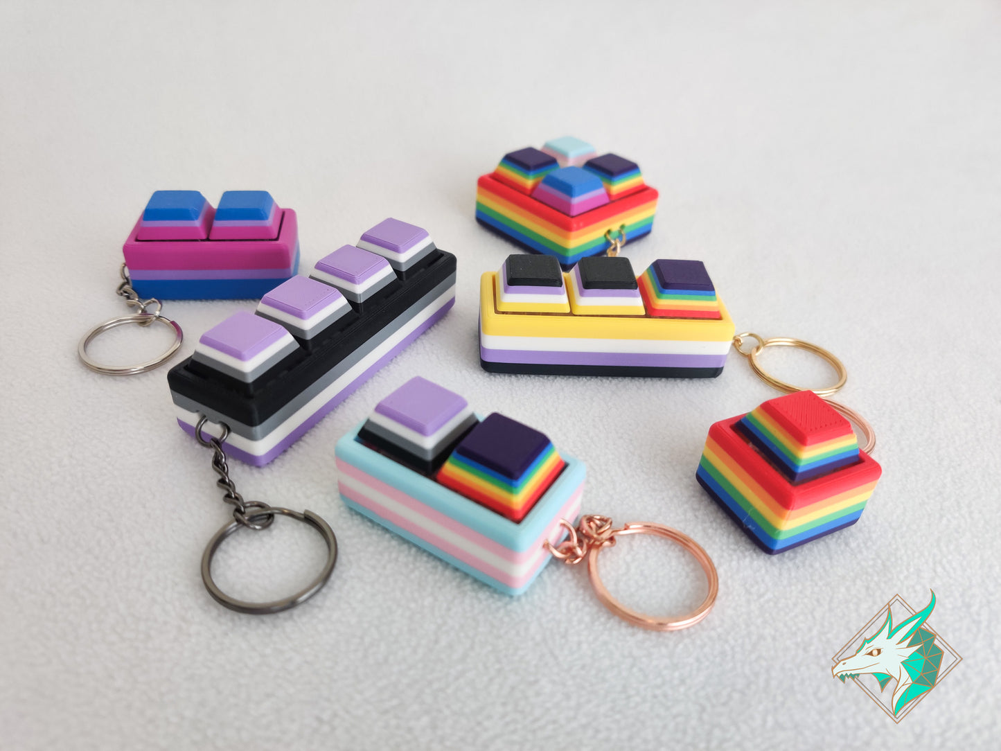 Porte-clés Fidget Clicker Drapeau de la Fierté