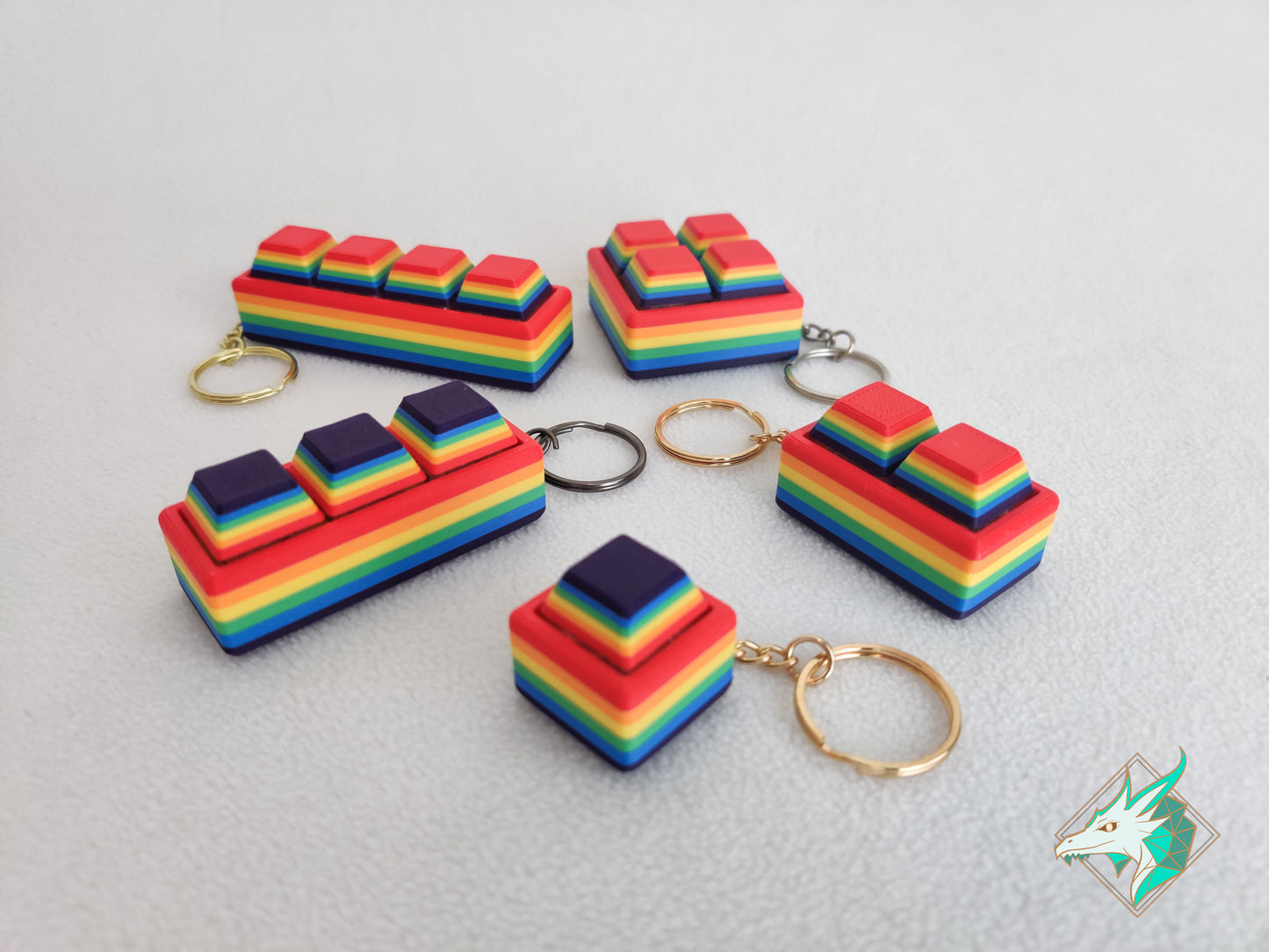 Porte-clés Fidget Clicker Drapeau de la Fierté