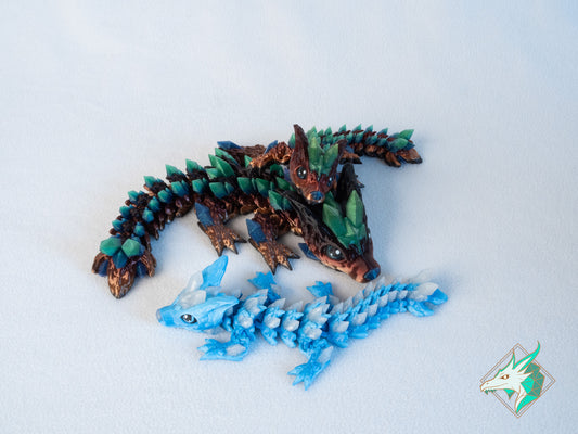 Dragon Loup de Cristal - Bébé et Jeune