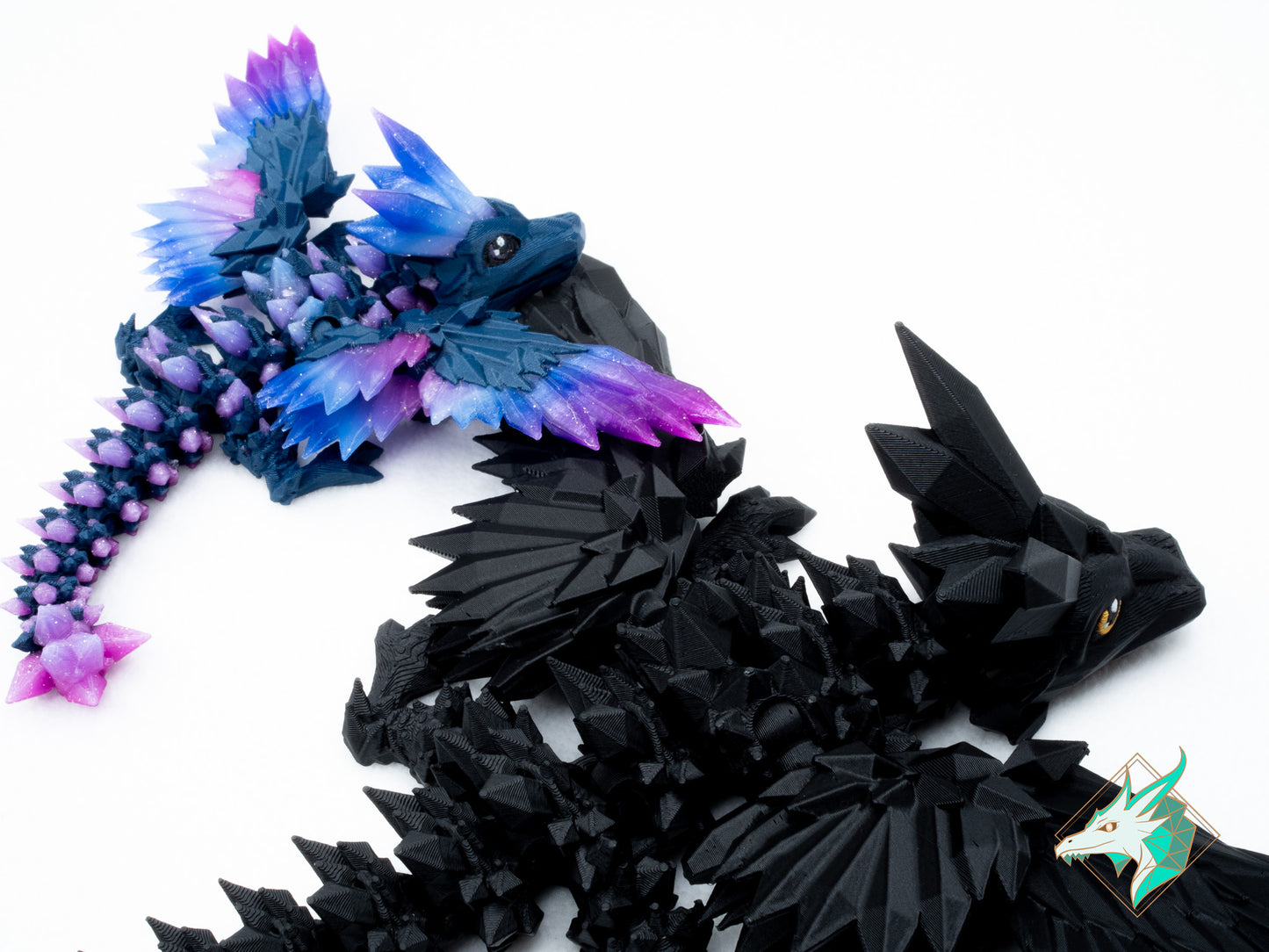 Gevleugelde Kristal Draak - Baby & Jong