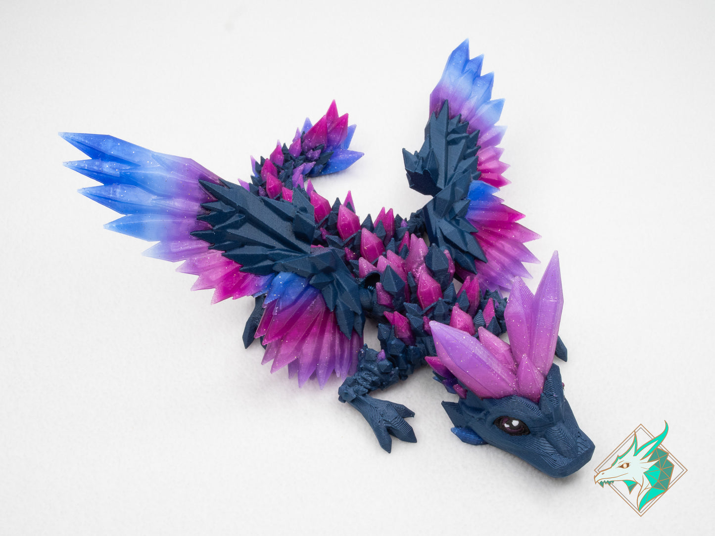 Gevleugelde Kristal Draak - Baby & Jong