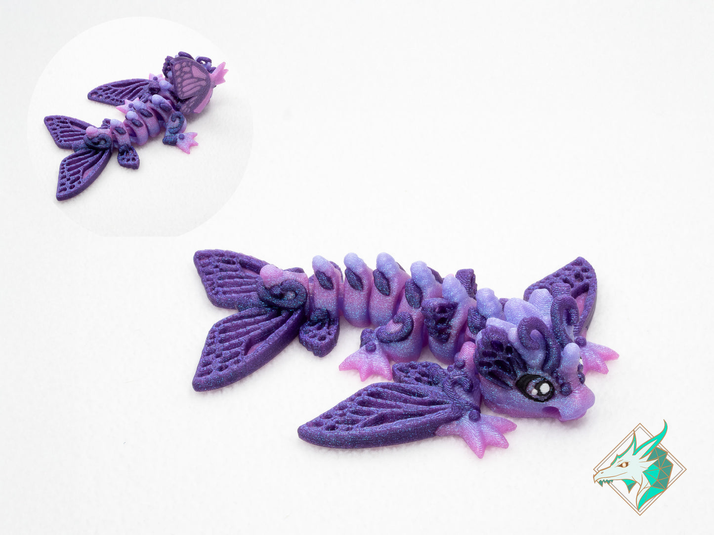 Klein Vlinder Draakje - Sleutelhanger