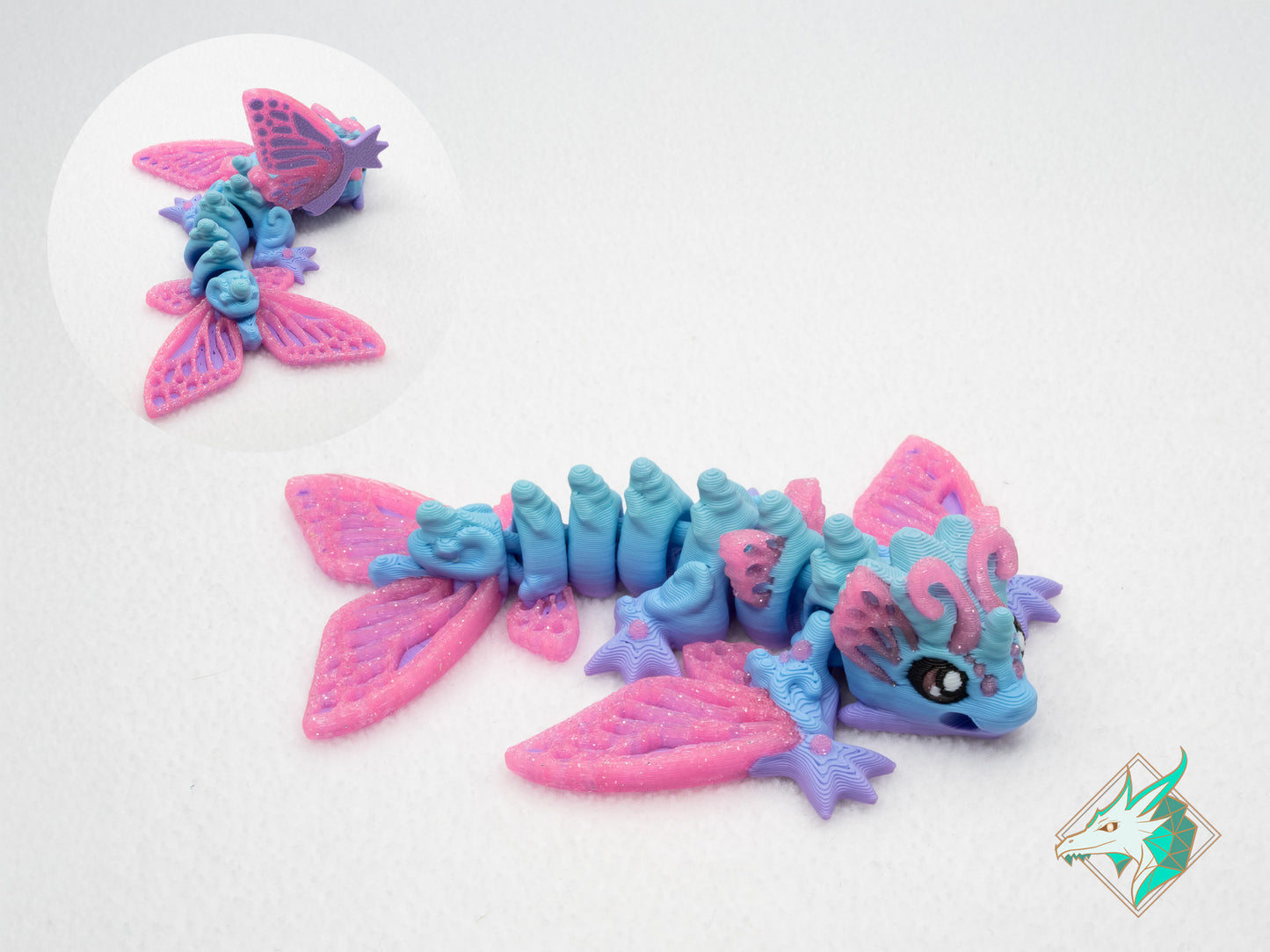 Klein Vlinder Draakje - Sleutelhanger