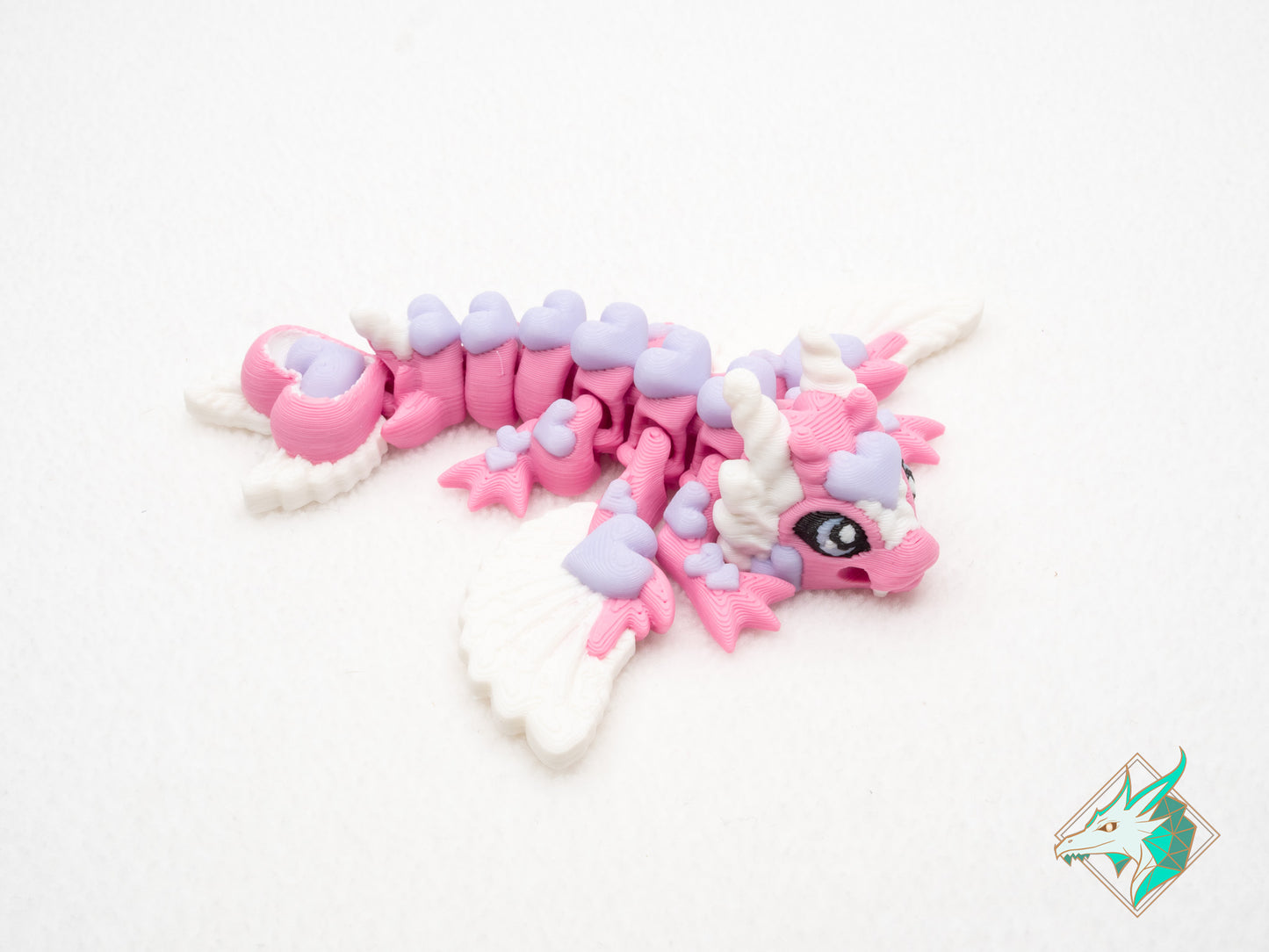 Petit Dragon Coeurs de Cupidon - Porte-clés