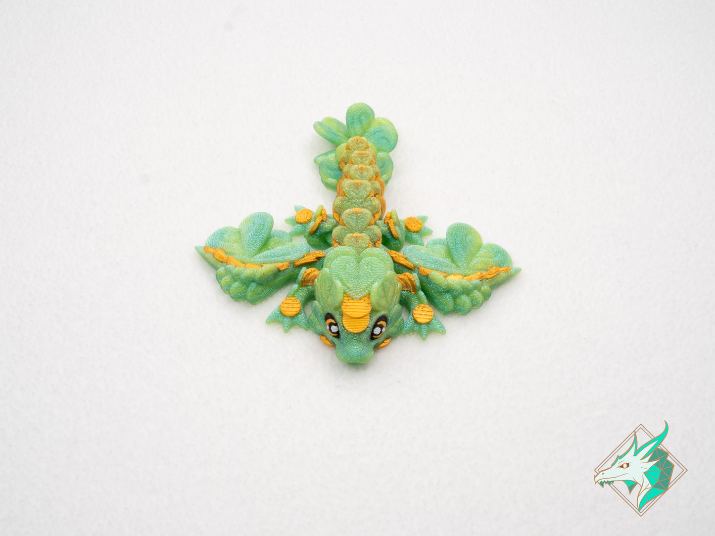 Tiny Lucky Clover Dragon - Keychain