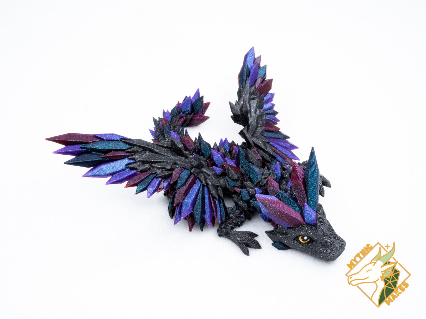 Dragon de cristal ailé - Bébé et Jeune