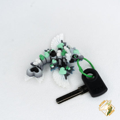 Klein Cupido Harten Draakje - Sleutelhanger