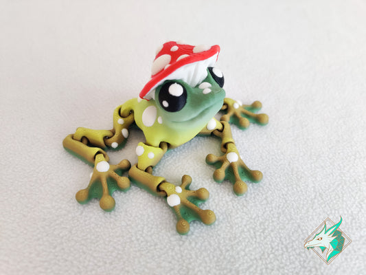 Grenouille en champignon