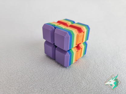 Pride flag Infinity Fidget Cube